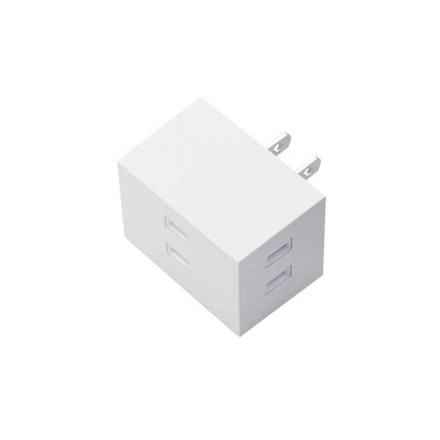 他サイト： エレコム ELECOM 電源タップ コンセント 2P 3個口 ほこりシャッター 絶縁キャップ 雷ガード 分岐 125V 15A の商品画像