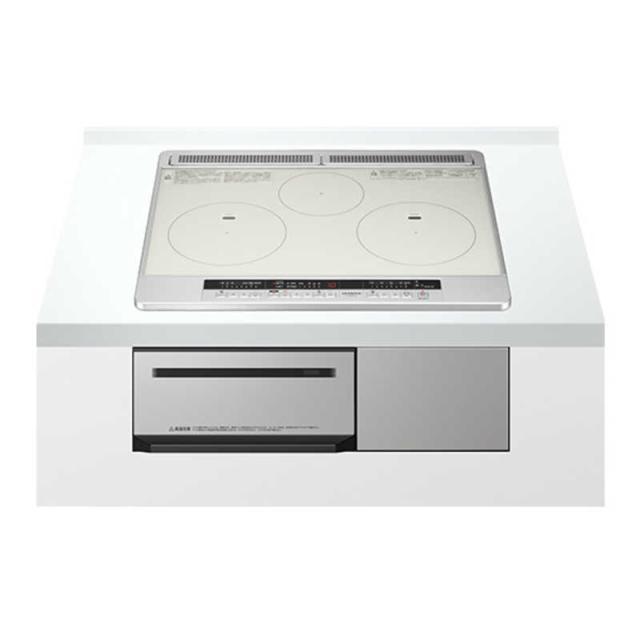 他サイト： 日立 HITACHI ビルトインIHクッキングヒーター M7STFシリーズ [60cm幅 3口IH] シルバー(宅配商品) HTの商品画像