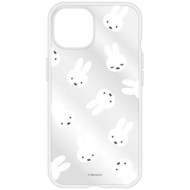 他サイト： グルマンディーズ iPhone 15(6.1インチ) IIII fit ケース ミッフィー フェイス総柄 MF-441Aの商品画像