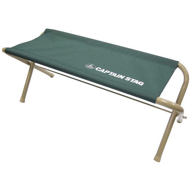他サイト： キャプテンスタッグ CSフォールディングベンチ750 (幅940×奥行395×高さ380mm) グリーン UC-1608の商品画像