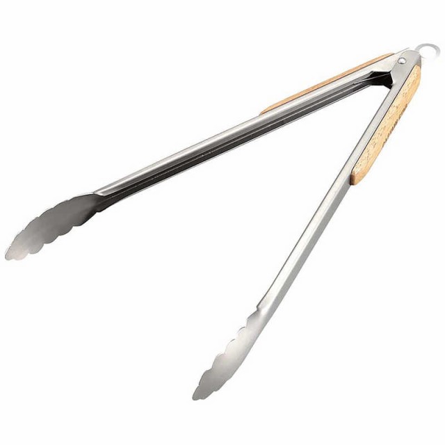 他サイト： キャプテンスタッグ BBQ ウッドグリップトング 35cm UG-3228の商品画像