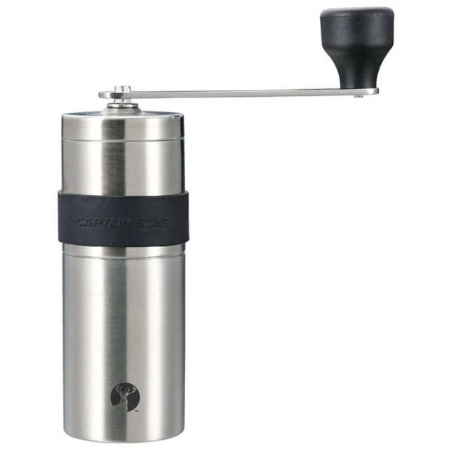 他サイト： キャプテンスタッグ 18-8ステンレスハンディーコーヒーミルS(セラミック刃)UW-3501 UW3501の商品画像
