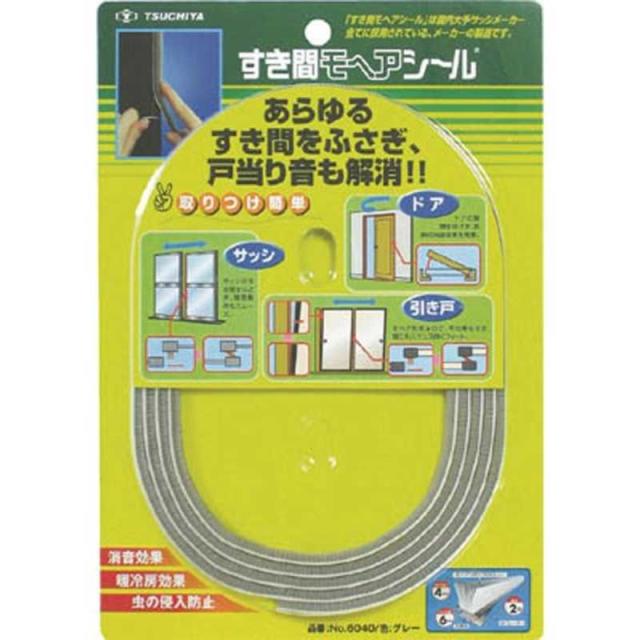他サイト： 槌屋 すき間モヘヤシール ゴールド 6mm×4mm×2m NO6040LBRの商品画像
