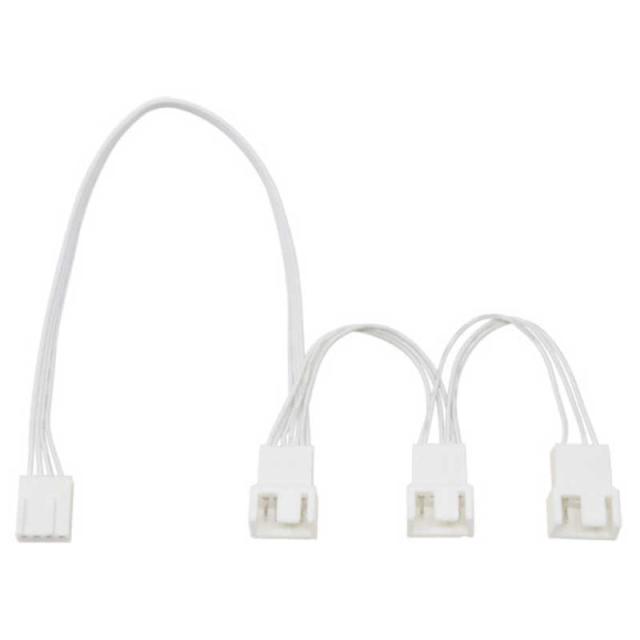 他サイト： アイネックス PWMファン用電源3分岐デイジーチェーンケーブル 34cm ホワイト CA100AWHの商品画像