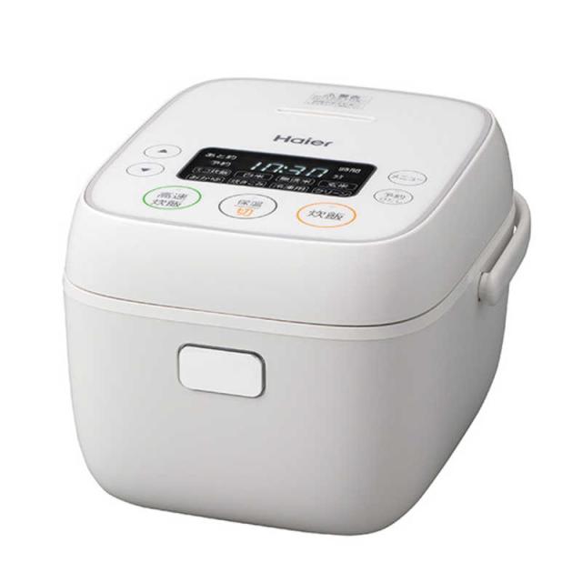 他サイト： ハイアール 炊飯器 3合 マイコン ハイアール ホワイト W 炊飯ジャー JJ-M32B-Wの商品画像