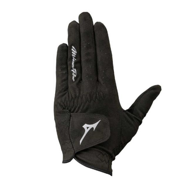 他サイト： ミズノ ゴルフ用品 ゴルフグローブ MizunoPro プロ [メンズ / 左手着用(右打ち用) / 25cm] ブラック 5Mの商品画像