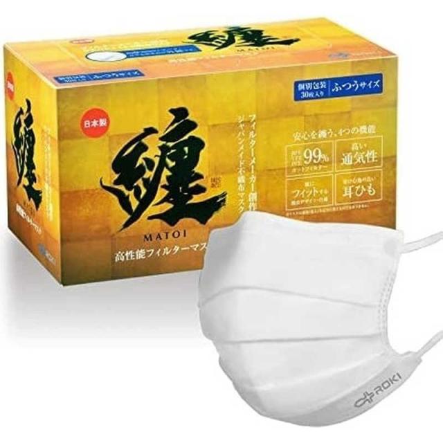 他サイト： ROKI 纏マスク ふつうサイズ 30枚入 の商品画像