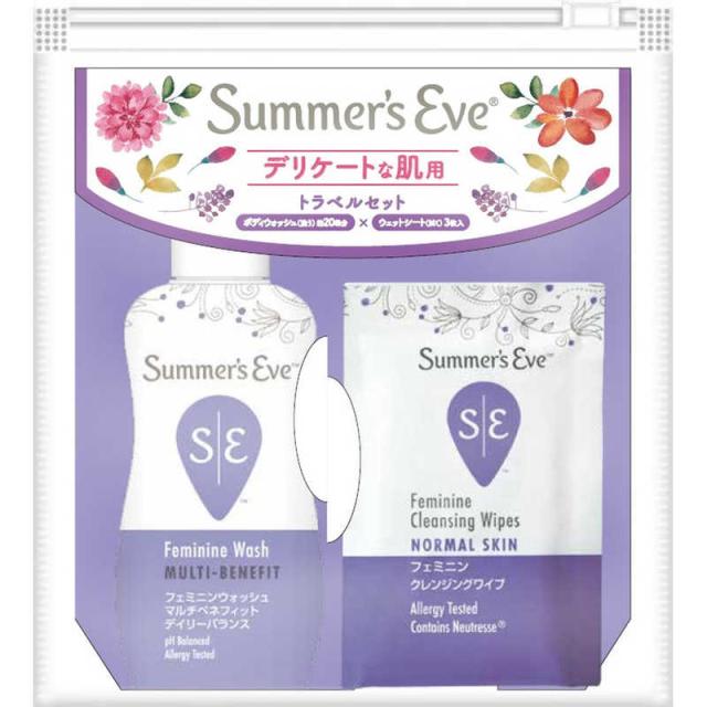 他サイト： ピルボックスジャパン サマーズイブ トラベルセット(ボディウォッシュ59mL+ウエットシート3枚入) の商品画像