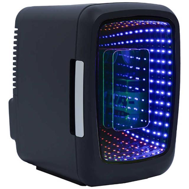 他サイト： サンコー インフィニティミラー卓上冷蔵庫4L(ブラック) PYZONE(パイズワン) LESEREHBKの商品画像