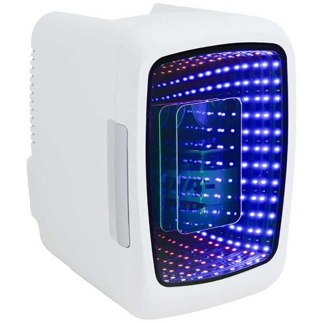 他サイト： サンコー インフィニティミラー卓上冷蔵庫4L(ホワイト) PYZONE(パイズワン) LESEREHWHの商品画像