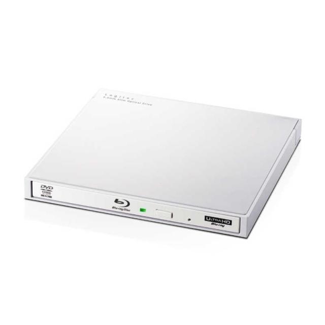 他サイト： エレコム ELECOM Blu-rayディスクドライブ/USB3.0/スリム/書キ込ミソフト付/UHDBD対応/ホワイト LBDの商品画像