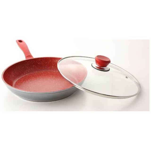 他サイト： テレビショッピング研究所 《IH対応》フレーバーストーン ソテーパン (28cm) 66830 レッド 6683028CMの商品画像