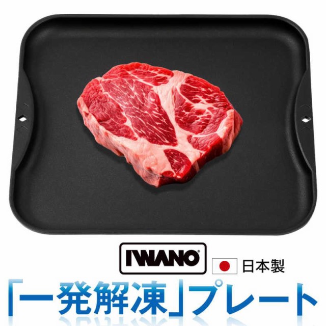 他サイト： IWANO 一発解凍プレート(解凍皿) ブラック AWKSDの商品画像