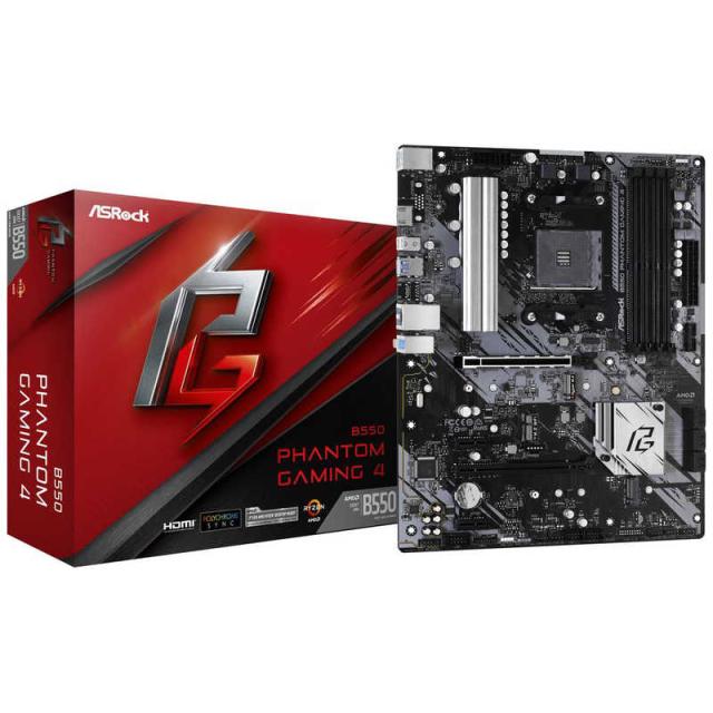 他サイト： ASROCK ゲーミングマザーボード [ATX /Socket AM4] B550 Phantom Gaming 4の商品画像