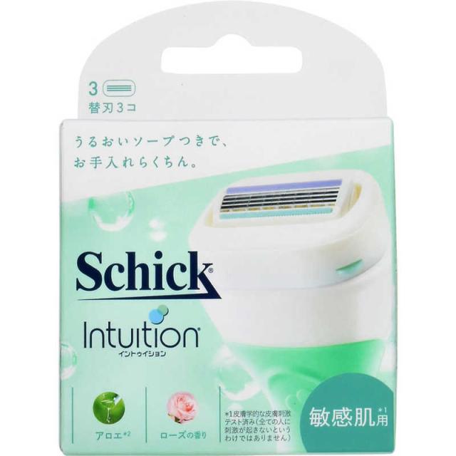 他サイト： シック Schick(シック)イントゥイション 敏感肌用 替刃 3コ入 の商品画像