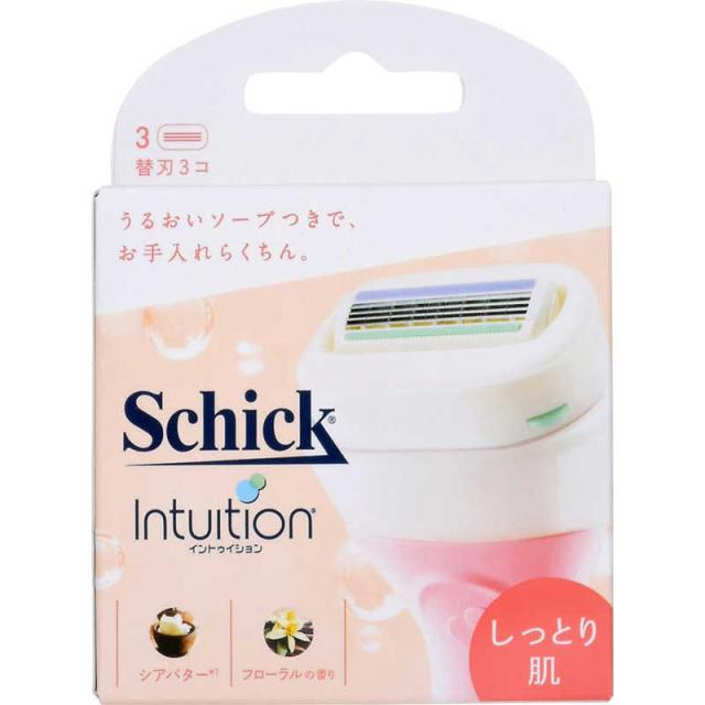 他サイト： シック Schick(シック)イントゥイション しっとり肌 替刃 3コ入 の商品画像