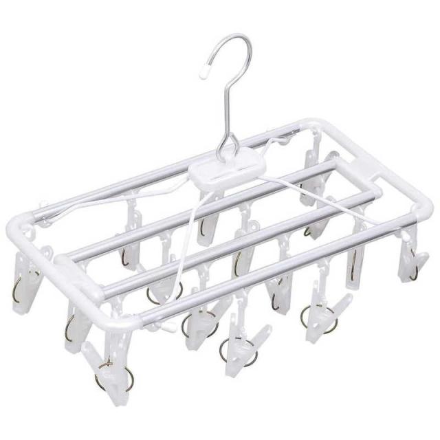 他サイト： オーエ 角ハンガーピンチ16P ホワイト 84554の商品画像