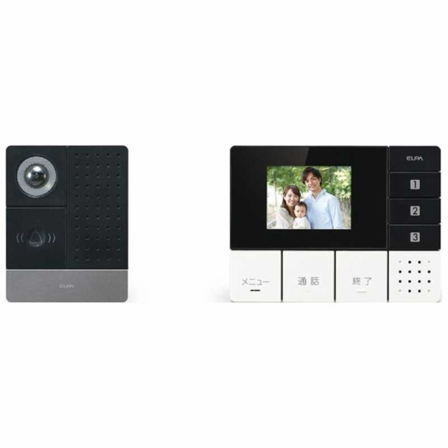他サイト： ELPA DECT方式ワイヤレステレビドアホン 「モニターセット」 DHS-SM2030の商品画像