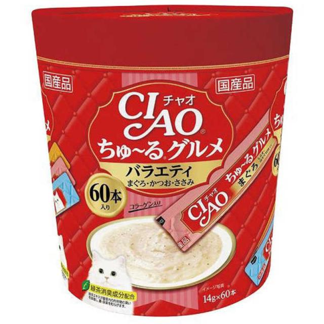 他サイト： いなばペットフード ちゅーるグルメ バラエティ 14g 60本 の商品画像