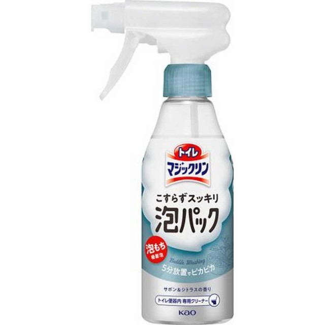 他サイト： 花王 トイレマジックリン こすらずスッキリ泡パック 本体 300mL サボン&シトラスの香り の商品画像