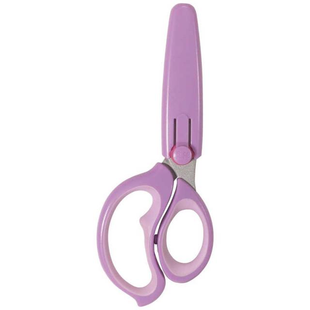 他サイト： クツワ 学童ハサミヒラクーノ パープル SS115PUの商品画像