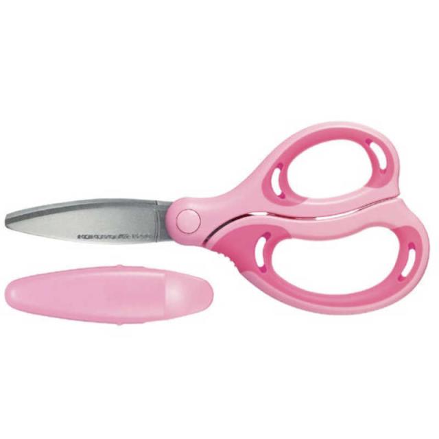 他サイト： コクヨ [はさみ]学習はさみエアロフィットサクサ・キッズ[右手用]ハサP270 ピンク ハサ-P270Pの商品画像