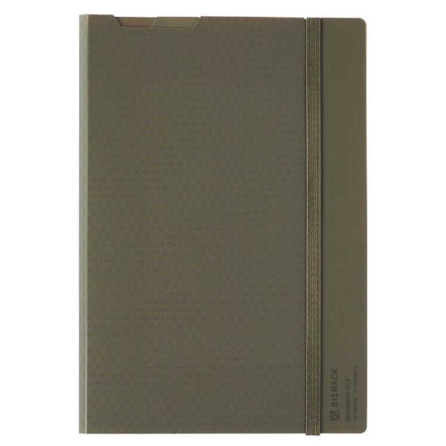 他サイト： コクヨ 2つ折りドキュメントファイル(ミニポケット付き) フ-BRFLD950DGの商品画像