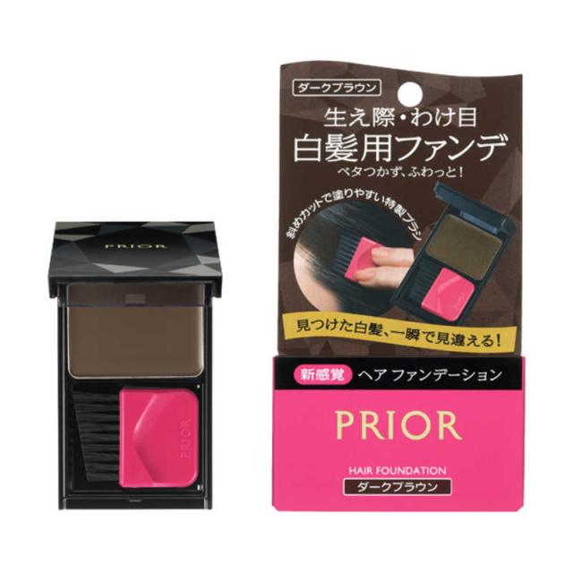 他サイト： 資生堂 PRIOR (プリオール) F ヘアファンデーション ダークブラウン 深みのある茶色 (3.6g) の商品画像