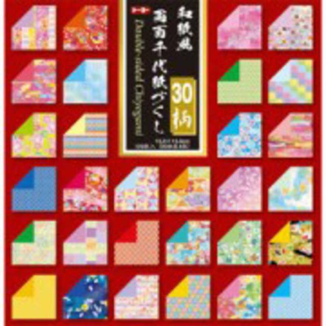 他サイト： トーヨー 和紙風 両面千代紙づくし 30色入り(15cm×15cm・120枚) 18060の商品画像