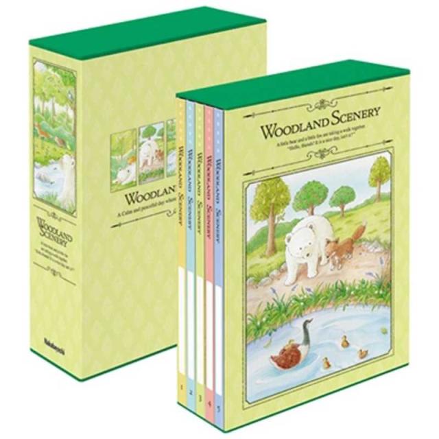 他サイト： ナカバヤシ 5冊組ポケットアルバムL判480枚収納ウッドランドシーナリー 5PL-480-1の商品画像