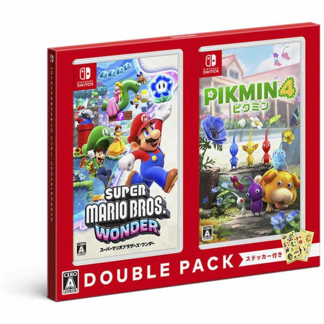 他サイト： 任天堂 Nintendo Switchゲームソフト 『スーパーマリオブラザーズ ワンダー・ピクミン4』ダブルパック HAC-R-の商品画像