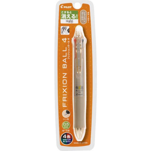 他サイト： パイロット フリクションボール4 05 パック シャンパンゴールド PLKFB80EF-CGDの商品画像