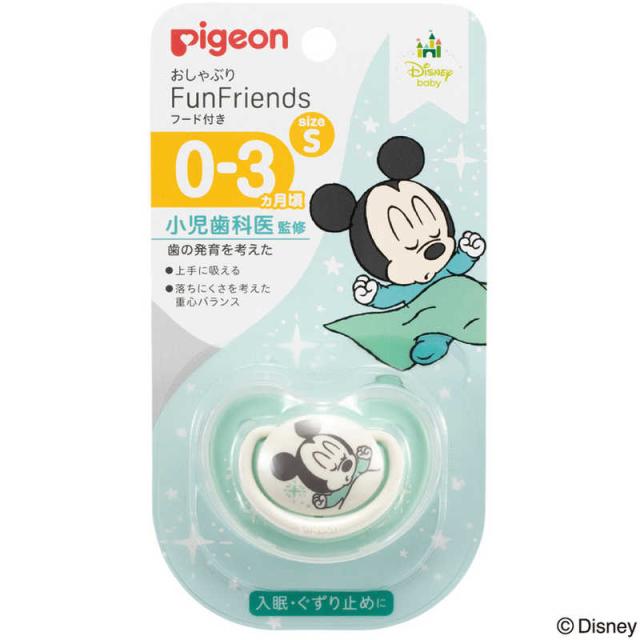他サイト： ピジョン おしゃぶりFunFriends 0-3ヵ月頃 ミッキー(Sサイズ) の商品画像