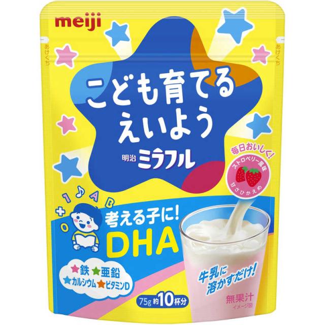 他サイト： 明治 明治ミラフル 粉末飲料 ストロベリー風味 75g ミラフル の商品画像