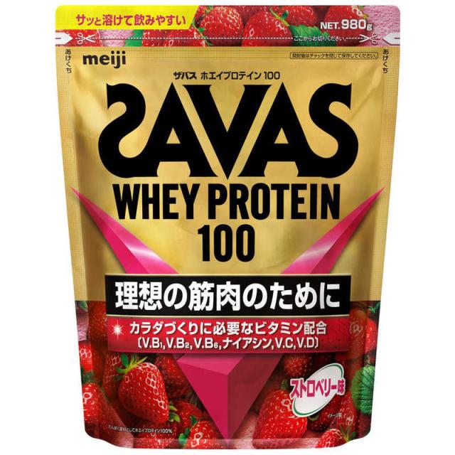 他サイト： 明治 ザバス ホエイプロテイン100(980g) ストロベリー味 ザバスホエイプロテイン100ストロの商品画像