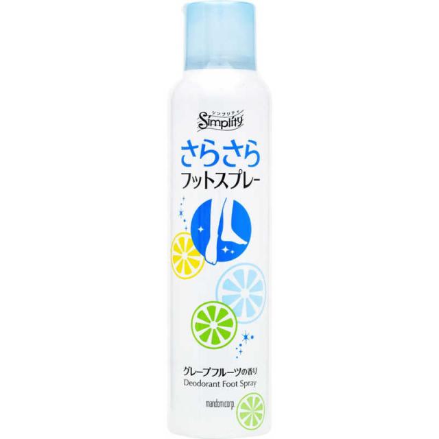 他サイト： マンダム Simplity(シンプリティ) さらさらフットスプレー(医薬部外品)(135g)〔消臭グッズ〕 の商品画像