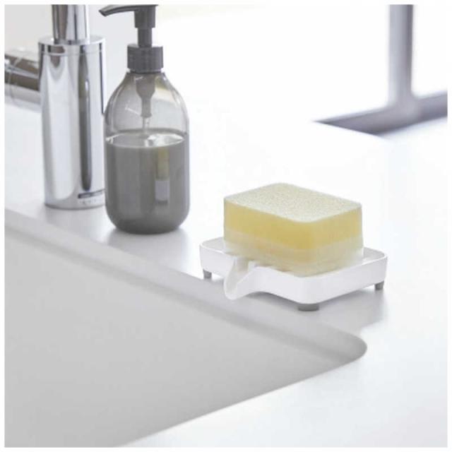 他サイト： 山崎実業 水が流れるソープトレー ミスト(Soap Tray) ホワイト 03249の商品画像