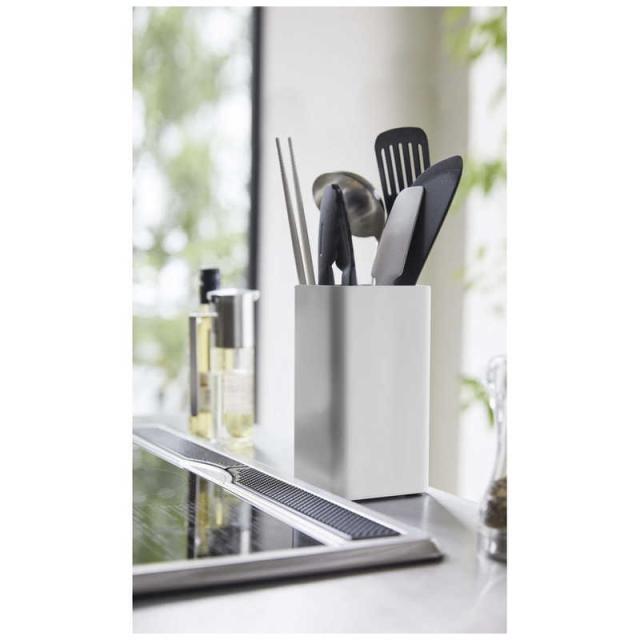 他サイト： 山崎実業 キッチンツールスタンド プレート スクエア ホワイト(KITCHEN UTENSIL HOLDER) 5183の商品画像