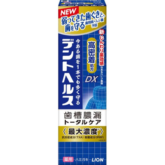 他サイト： LION デントヘルス デントヘルス薬用ハミガキDX 85g の商品画像