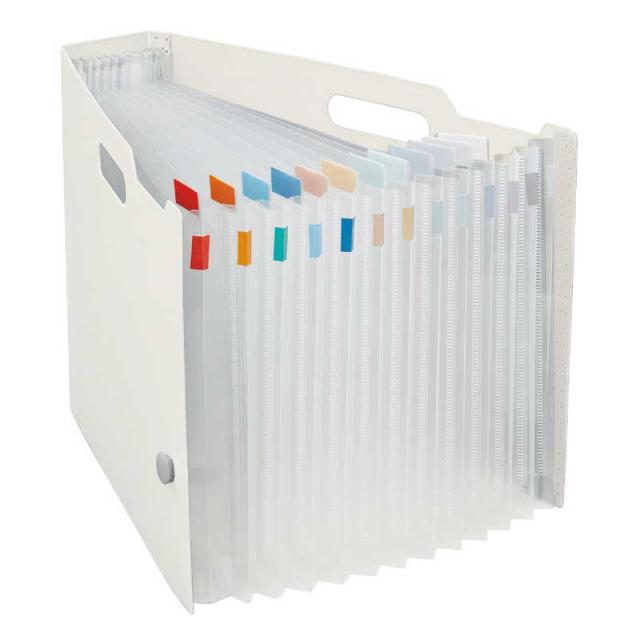 他サイト： リヒトラブ [ボックスファイル]noie-style ドキュメントボックス(A4ヨコ) F-7691-0 ホワイトの商品画像