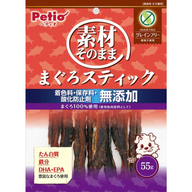 他サイト： ペティオ 素材そのまま まぐろスティック グレインフリー 55g の商品画像