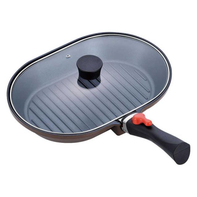 他サイト： 和平フレイズ マローネシェフ IH着脱式オーバルパン MM-9546の商品画像