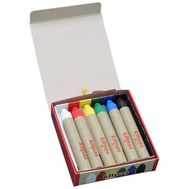 他サイト： 日本理化学工業 固形マーカー 6色 KMRW6Cの商品画像