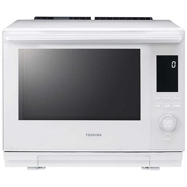 他サイト： 東芝 TOSHIBA 過熱水蒸気オーブンレンジ 30L フラット 石窯ドーム 熱風2段 グランホワイト ER-D3000B-Wの商品画像