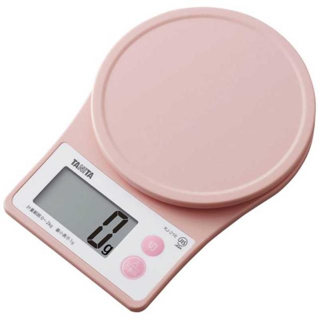 他サイト： タニタ デジタルクッキングスケール (2kg) KJ-216-PK ピンクの商品画像