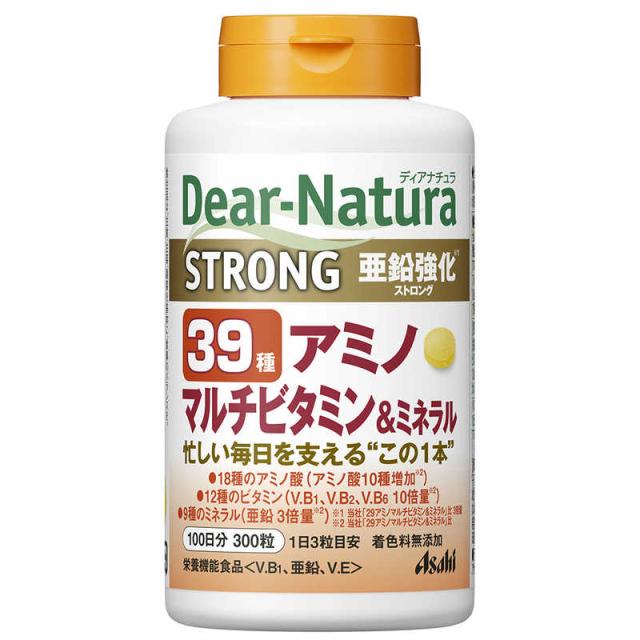 他サイト： アサヒグループ食品 Dear-Natura(ディアナチュラ) ストロング 39種アミノマルチビタミン&ミネラル(300粒) 栄養の商品画像