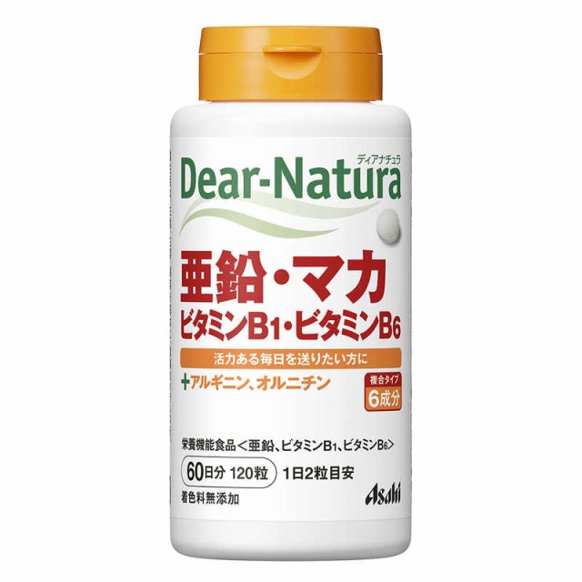 他サイト： アサヒグループ食品 ディアナチュラ亜鉛・マカ・ビタミンB1・ビタミンB6 60日 ディアナチュラ の商品画像