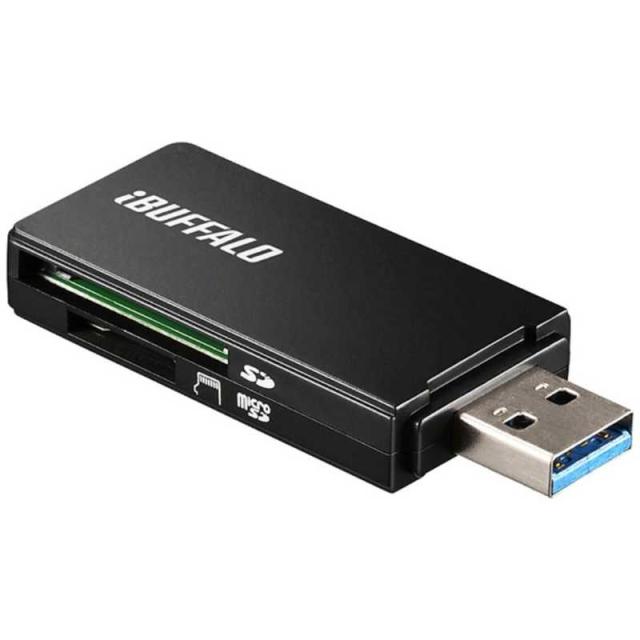 他サイト： BUFFALO カードリーダー microSD/SDカード専用 ブラック (USB3.0/2.0) BSCR27U3BKの商品画像