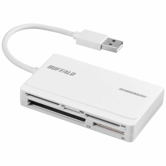 他サイト： BUFFALO マルチカードリーダー ホワイト (USB2.0/1.1) BSCR508U2WHの商品画像
