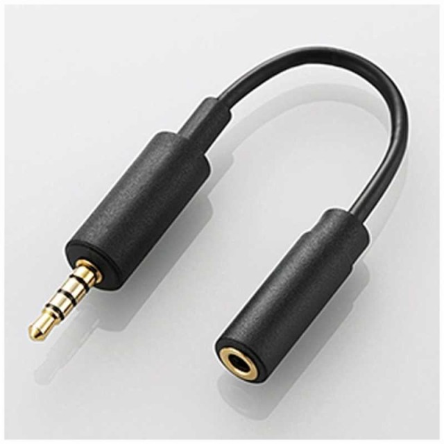 他サイト： エレコム ELECOM スマートフォン用 アンテナケーブル(0.1m) MPA-35AT01BKの商品画像